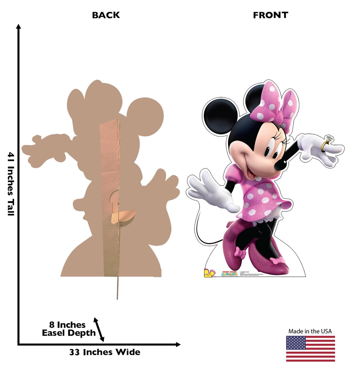MINNIE MOUSE DISNEY LIFESIZE CARDBOARD STANDUP STANDEE CUTOUT POSTER FIGURE PROP EBay