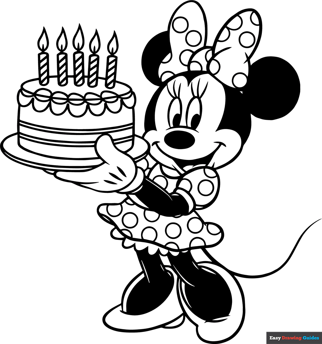 print minnie mouse coloring pages