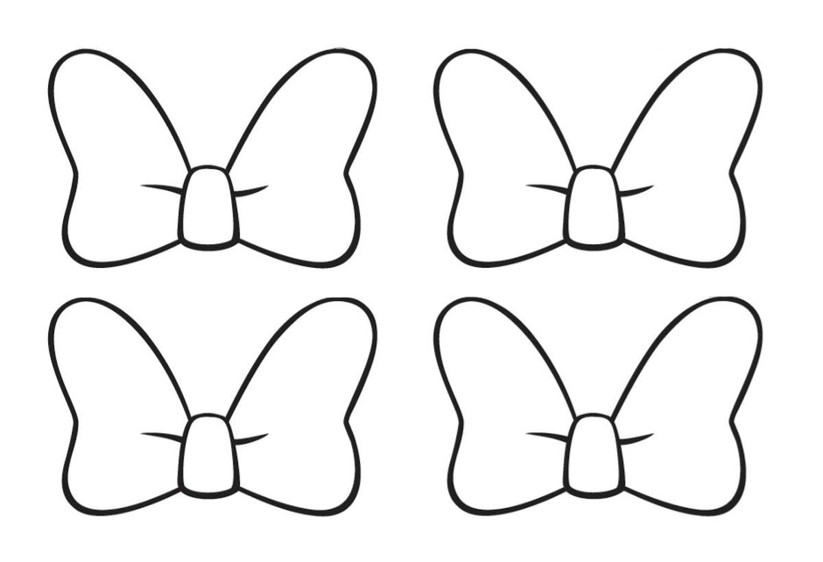 minnie mouse bow outline