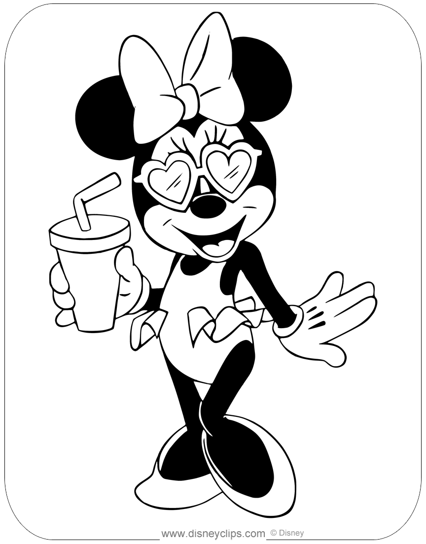 disney summer coloring pages