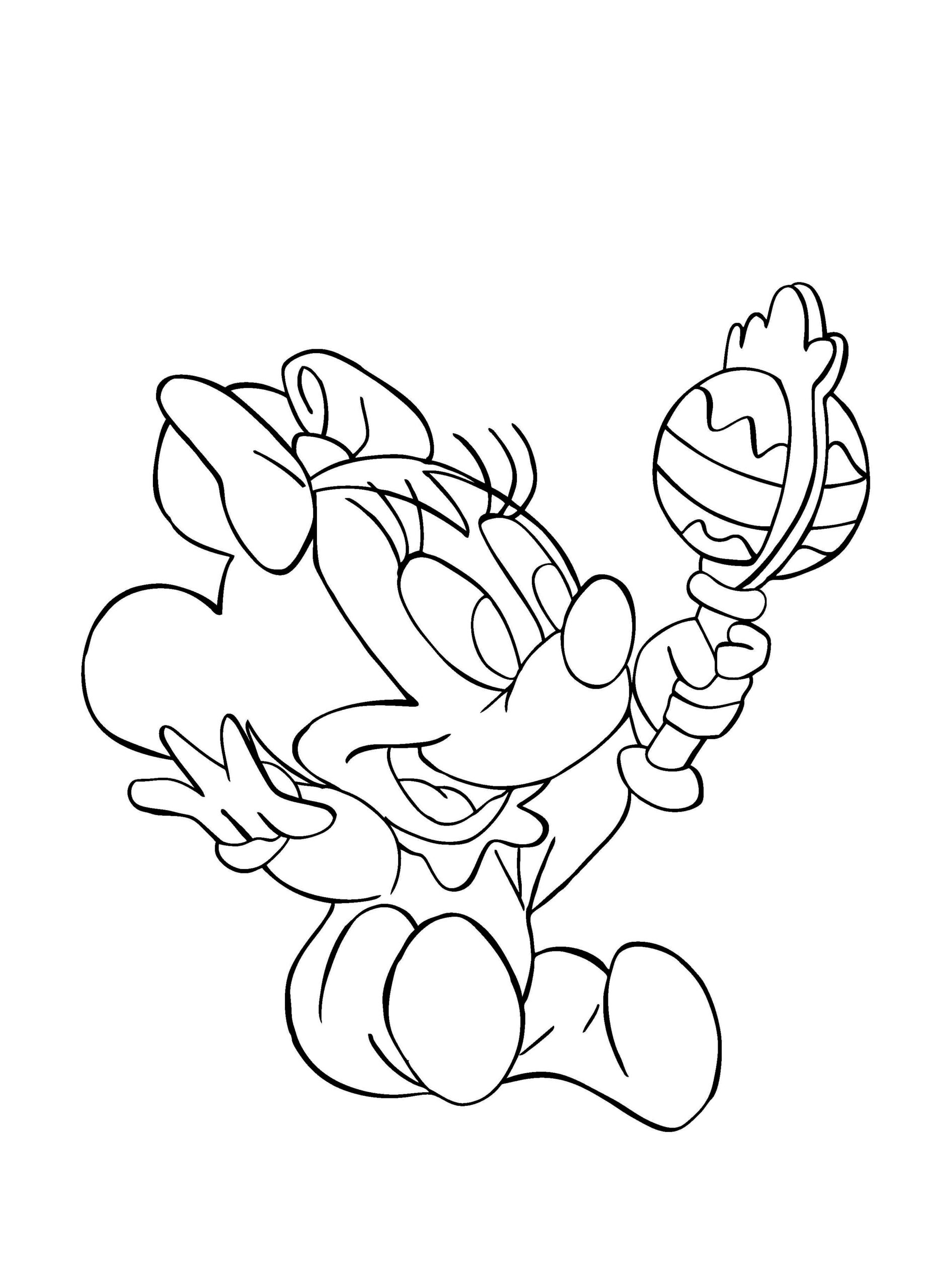 minnie mouse color sheet