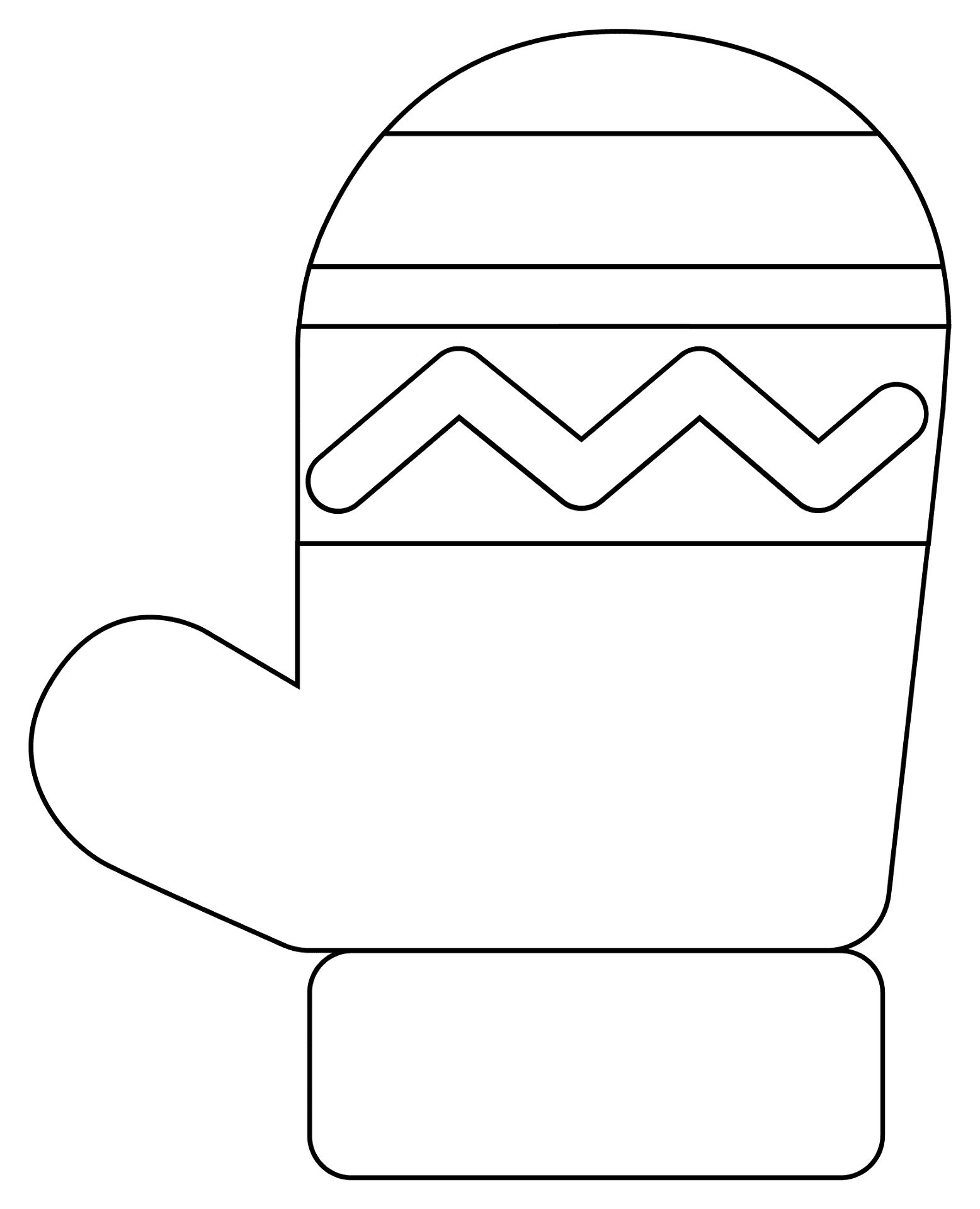 Mittens Coloring Page Free Printable