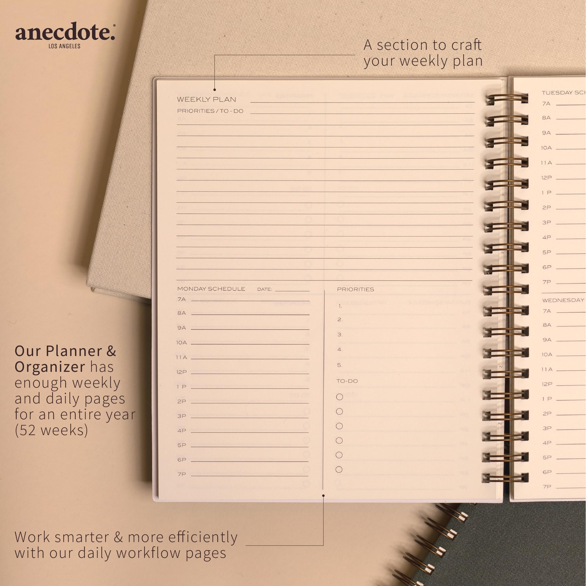 Moleskine Daily Planner 2026 Anecdote 2025 Planner 8 5 X 10 Daly Planner Weekly Monthly Planner Best Daily Planner