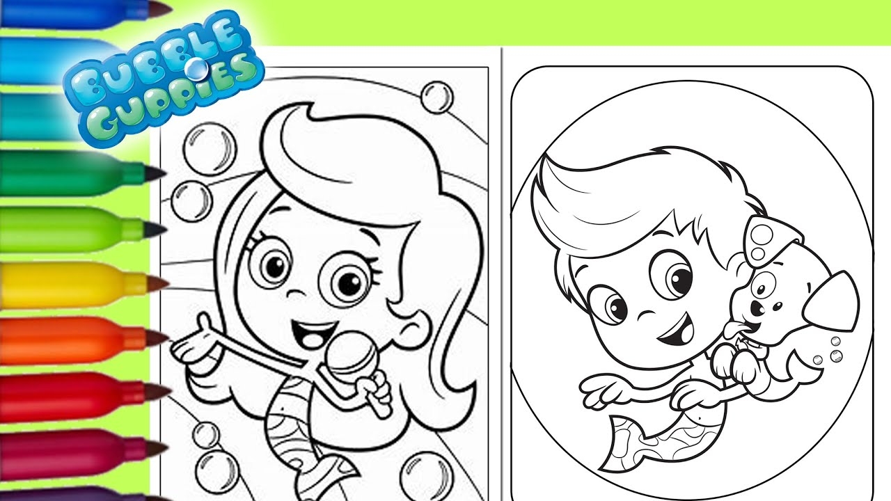 gil bubble guppies coloring pages
