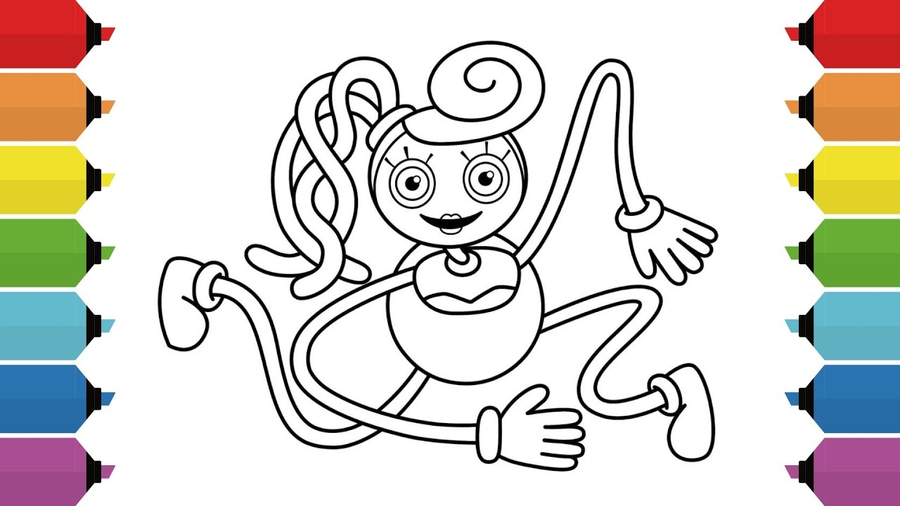 Mommy Long Legs Coloring Page Poppy Playtime Chapter 2 YouTube