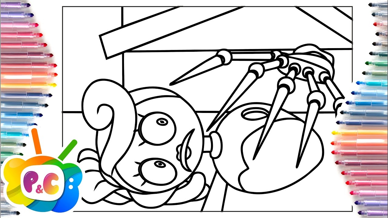 Mommy Long Legs Coloring Pages Poppy Playtime 2 Prototype Elektronomia Sky High NCS Release YouTube