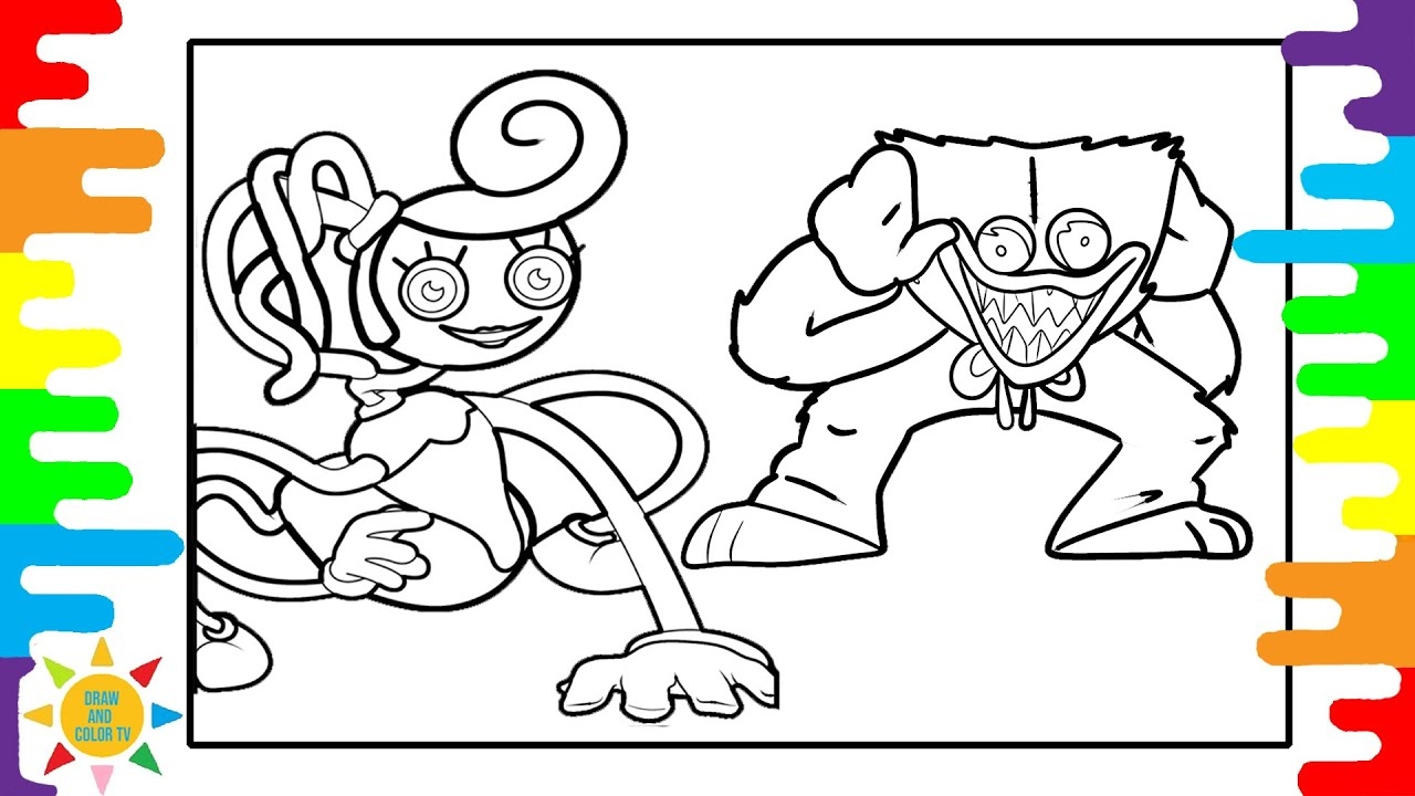 mommy long legs coloring page