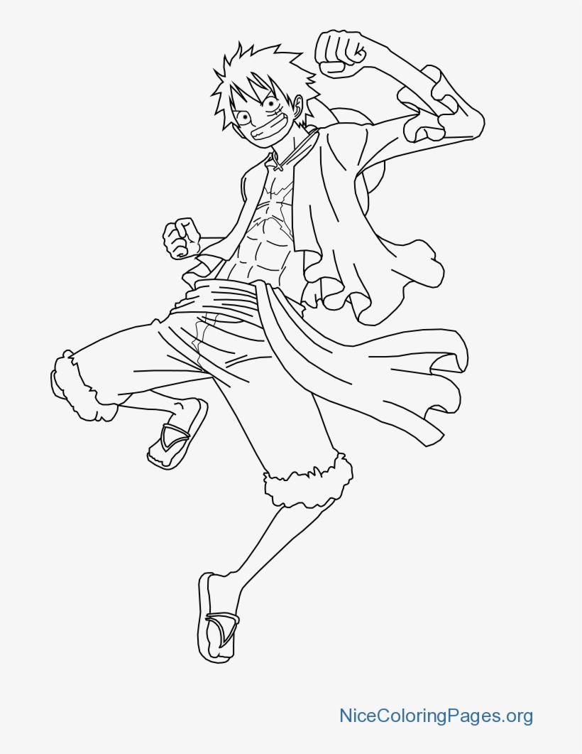Monkey D Luffy Coloring Pages M7 Free Transparent PNG Download PNGkey