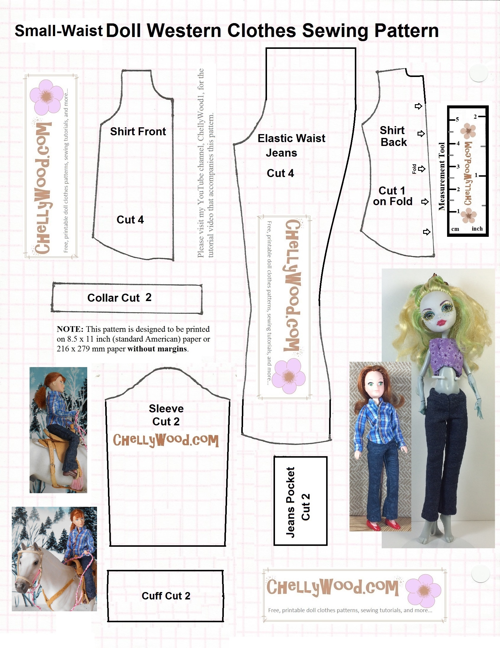Monster High Doll Clothes Sewing Patterns Are FREE ChellyWood dolls kidcrafts Free Doll Clothes Patterns