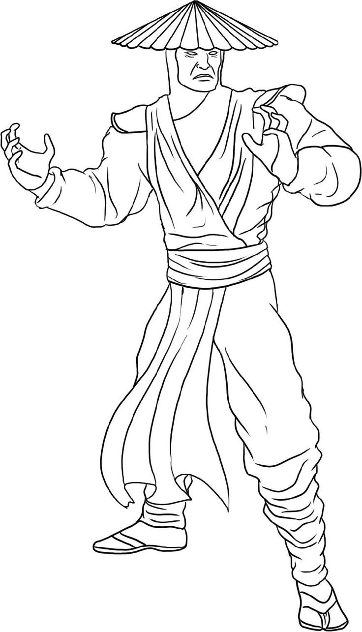 mortal kombat pictures to color