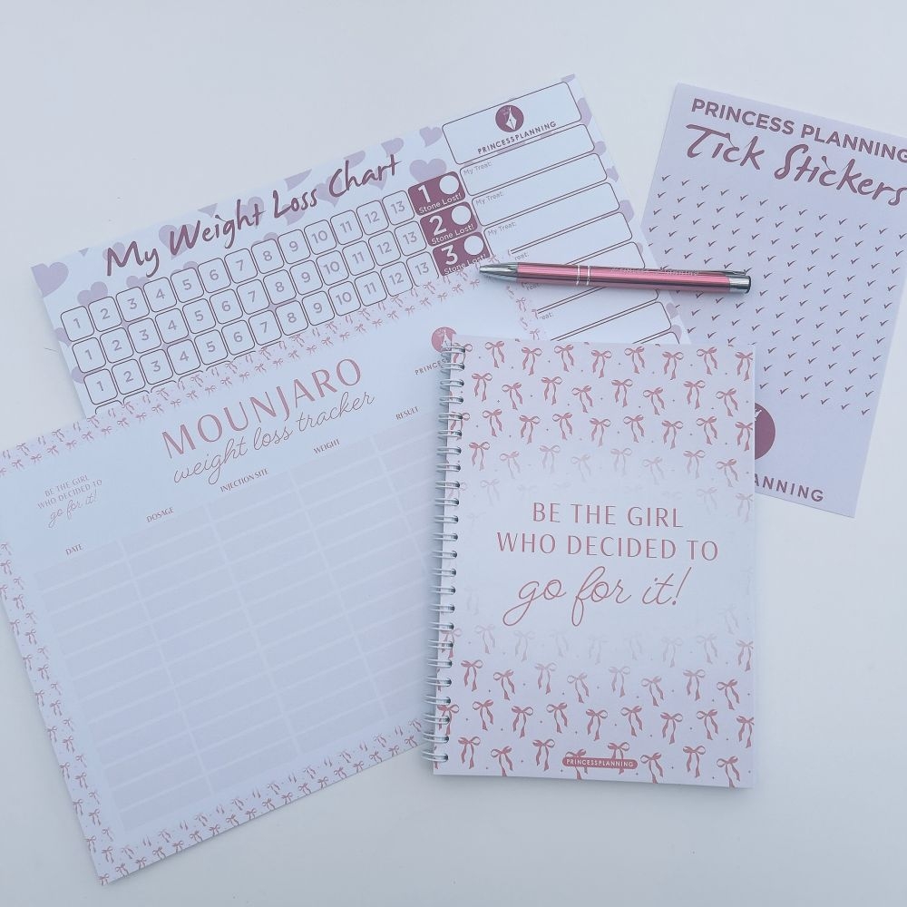 Mounjaro Starter Bundle Food Diary 2 Charts And Pen
