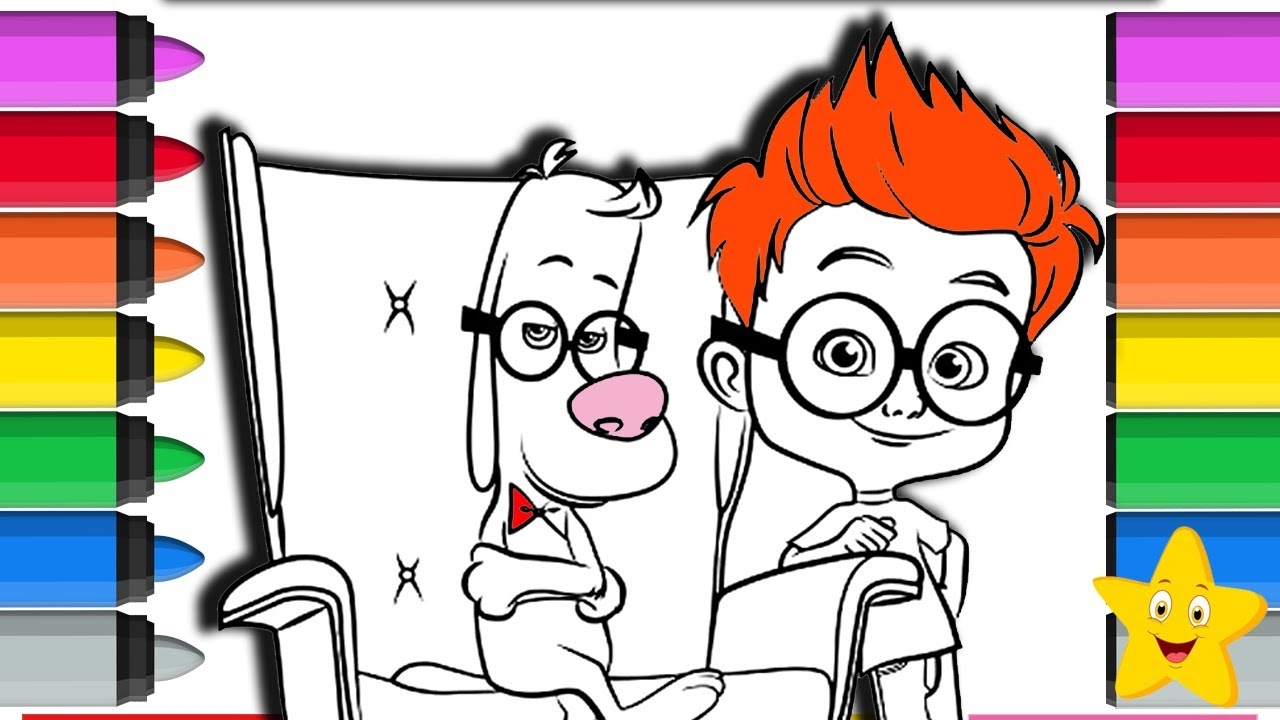 MR PEABODY SHERMAN COLORING PAGES SMART COLORING YouTube