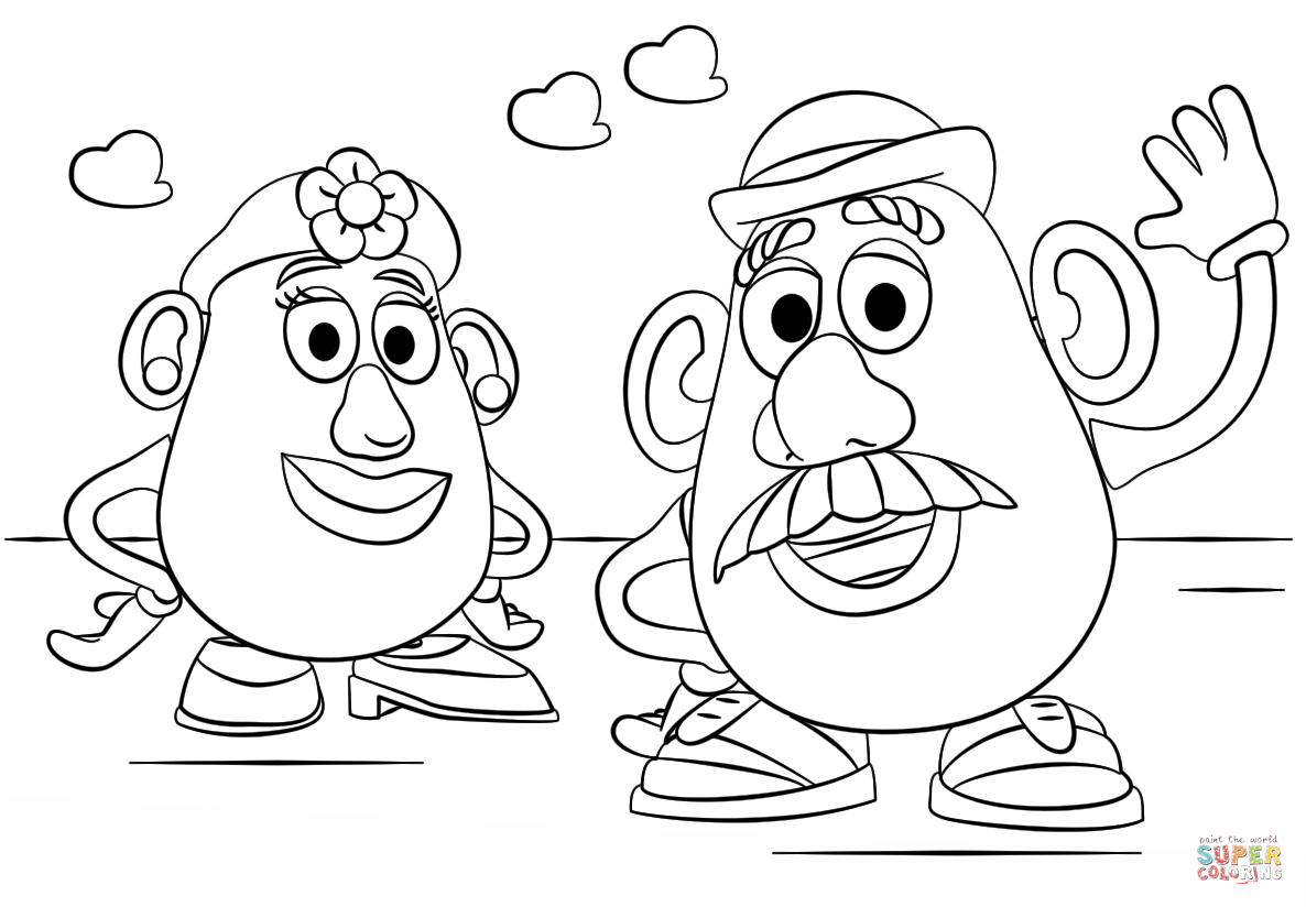 Mr Potato Head 10 Free Printable Coloring Pages