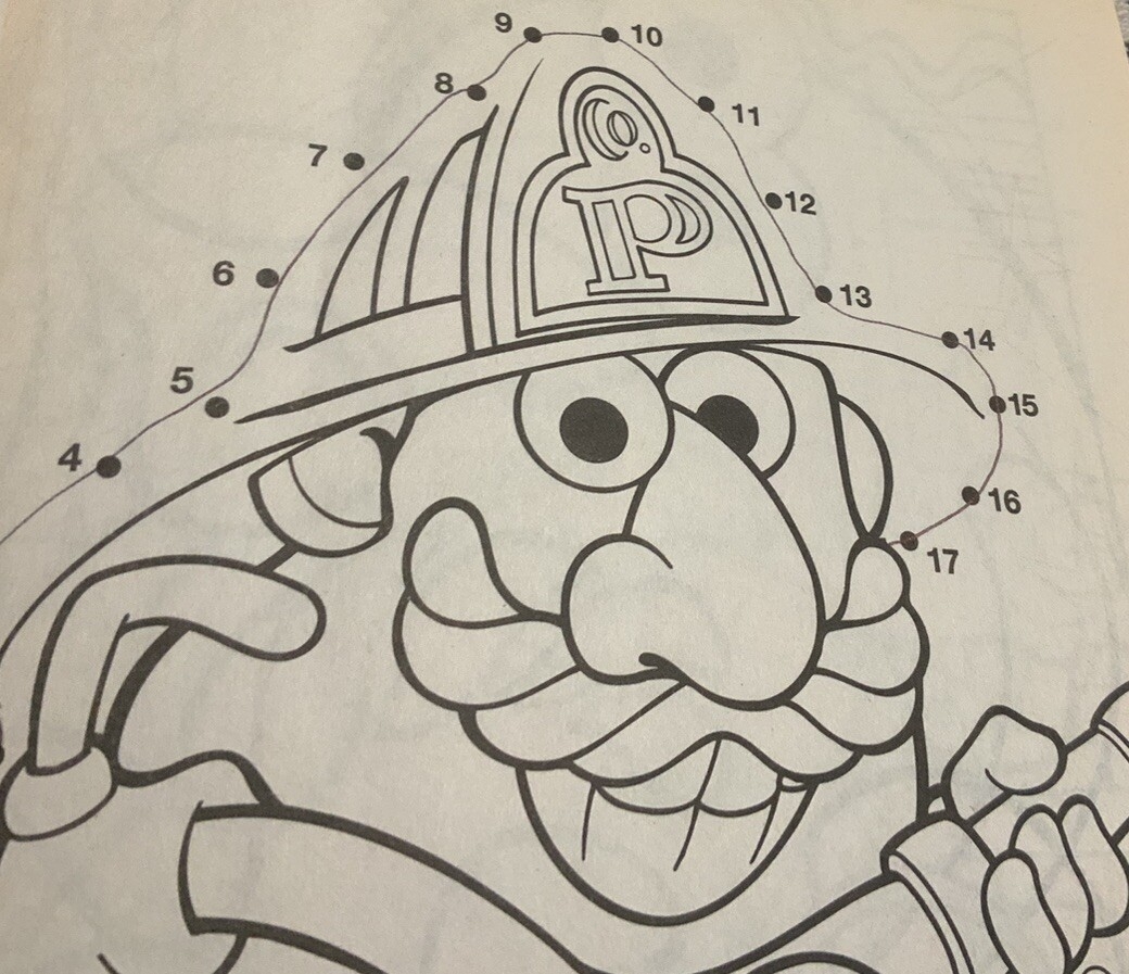 mr potato head color page
