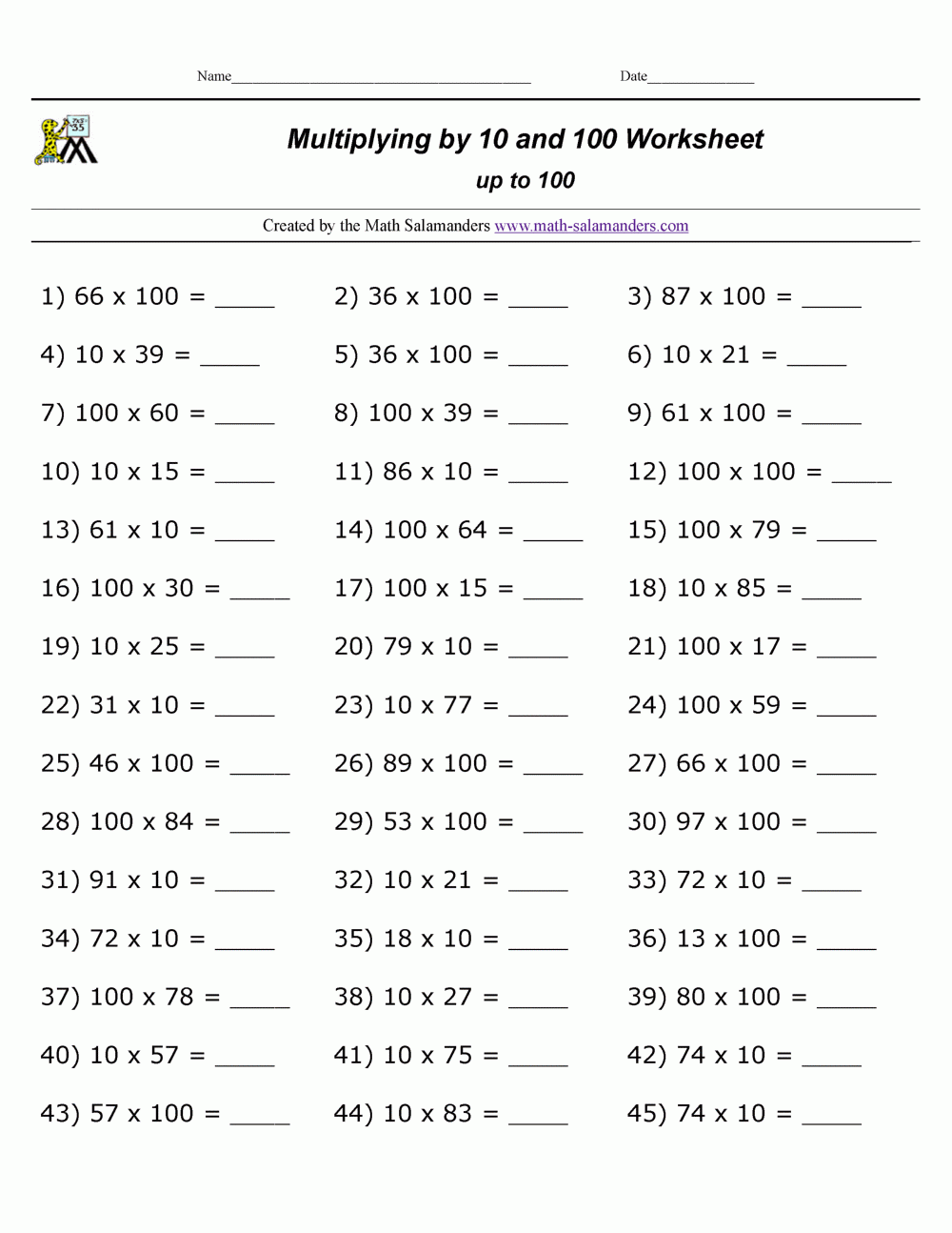 multiplication worksheet generator