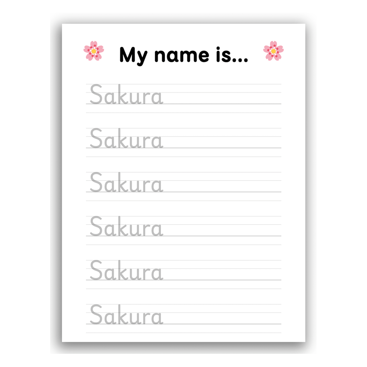 Name Tracing Generator Editable Tracing Worksheets With Lines