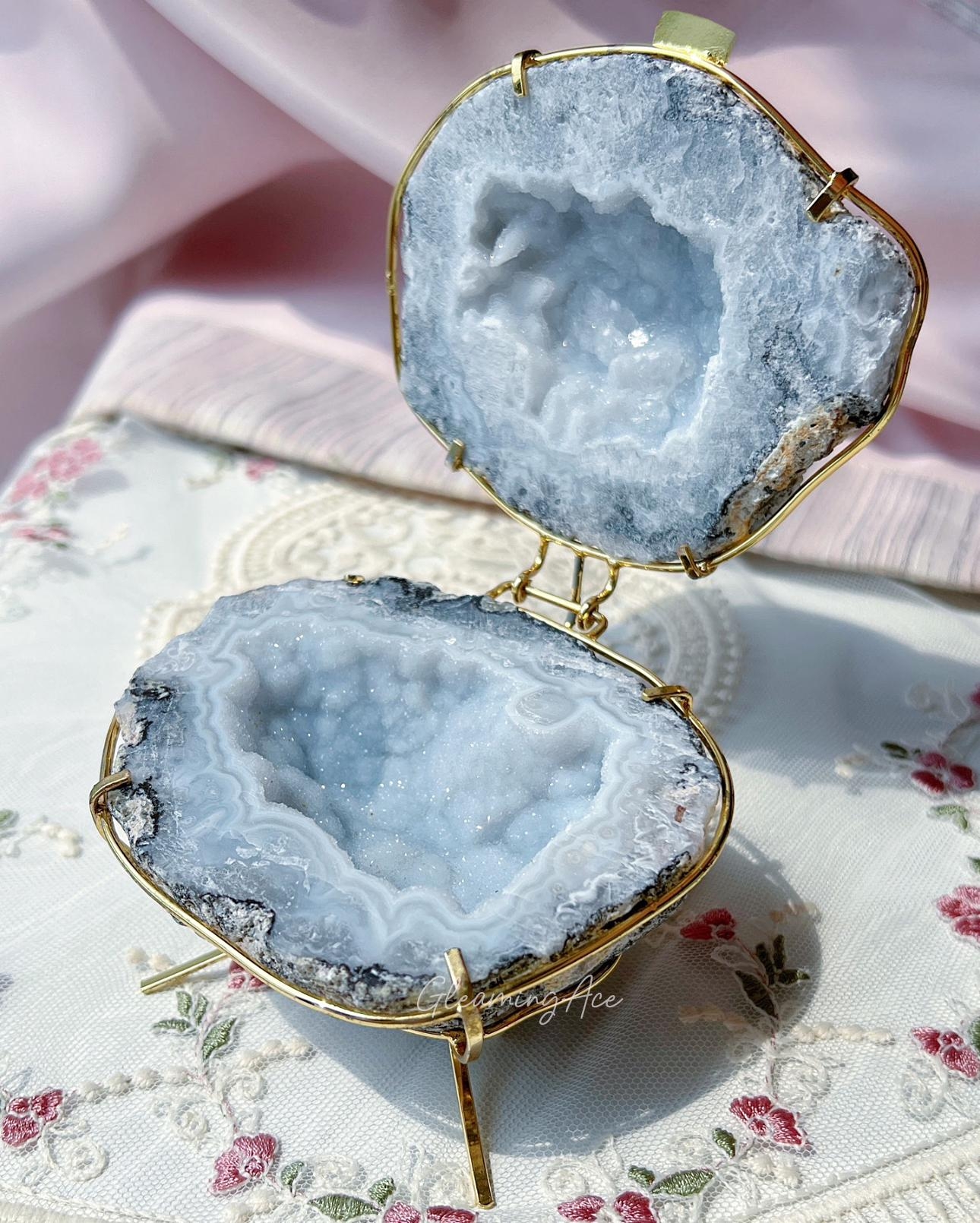 Natural Crystal Geode Ring Boxes Geode Agate Jewelry Box Wedding Ring Box Engagement Ring Box Ring Display Holder 1PC Etsy