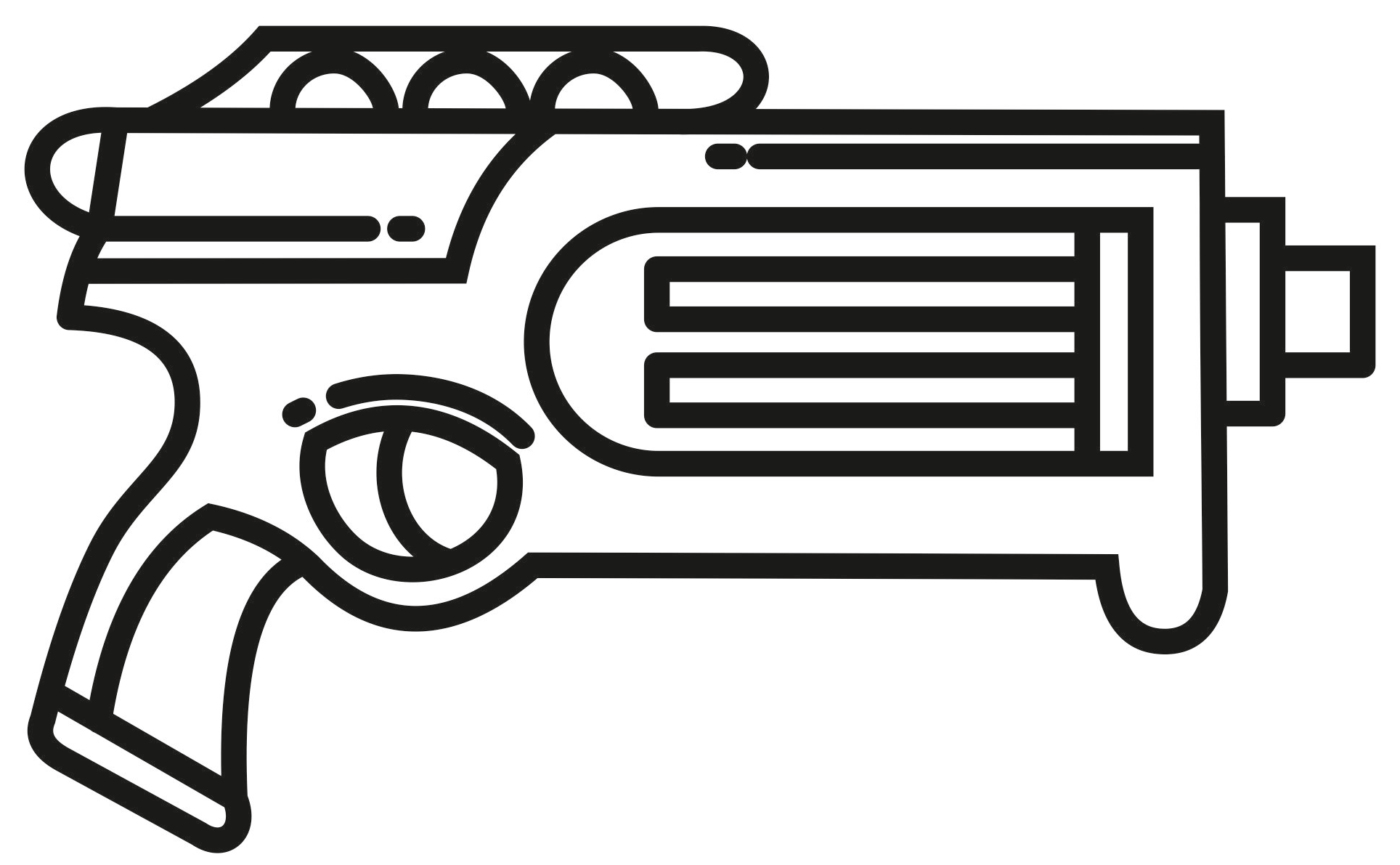 Nerf Gun Coloring Page Free Printable