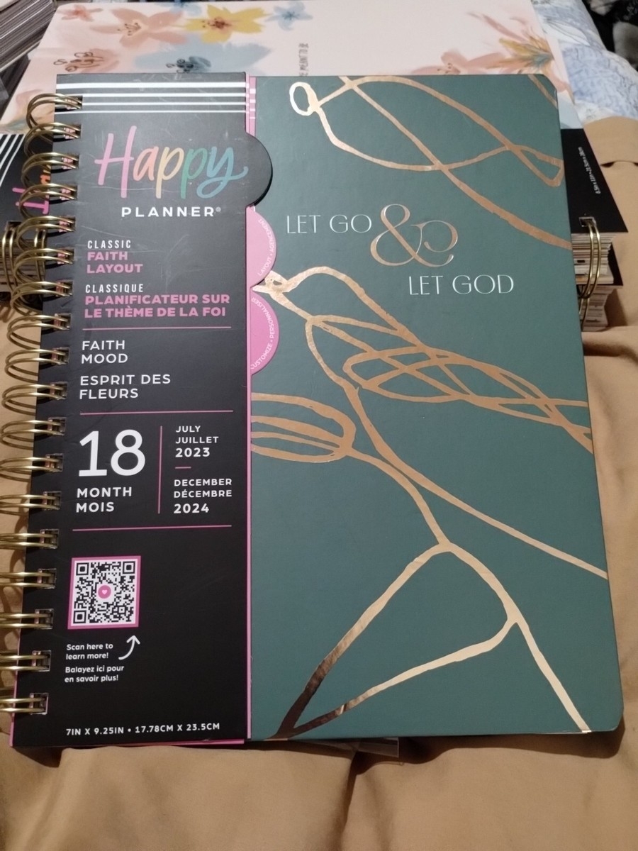 NEW Happy Planner 2023 2024 FAITH MOOD Classic FAITH Layout 18 Month Planner EBay