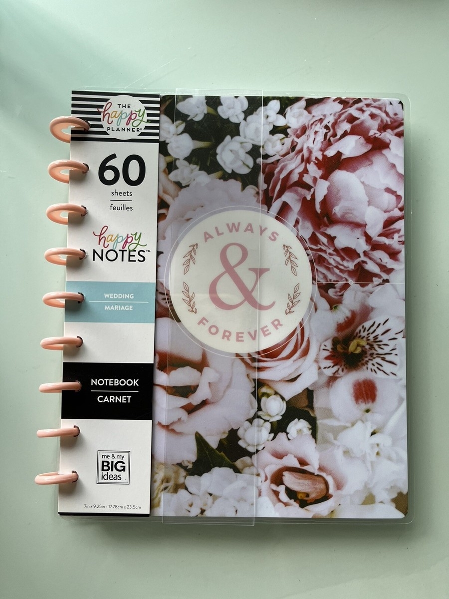 NEW Happy Planner ALWAYS FOREVER WEDDING Notebook Happy Notes 60 Sheets EBay