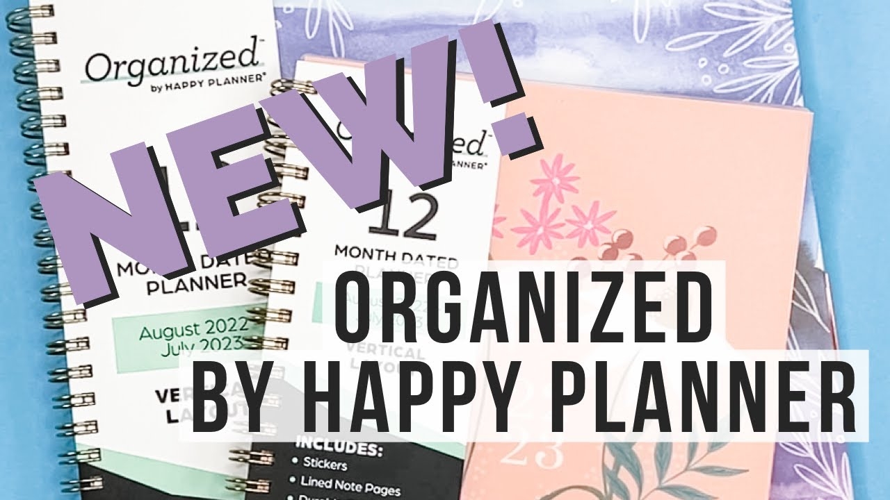 NEW Happy Planner Organized Line Flip Through Review Small Big Vertical Planners 2022 2023 YouTube