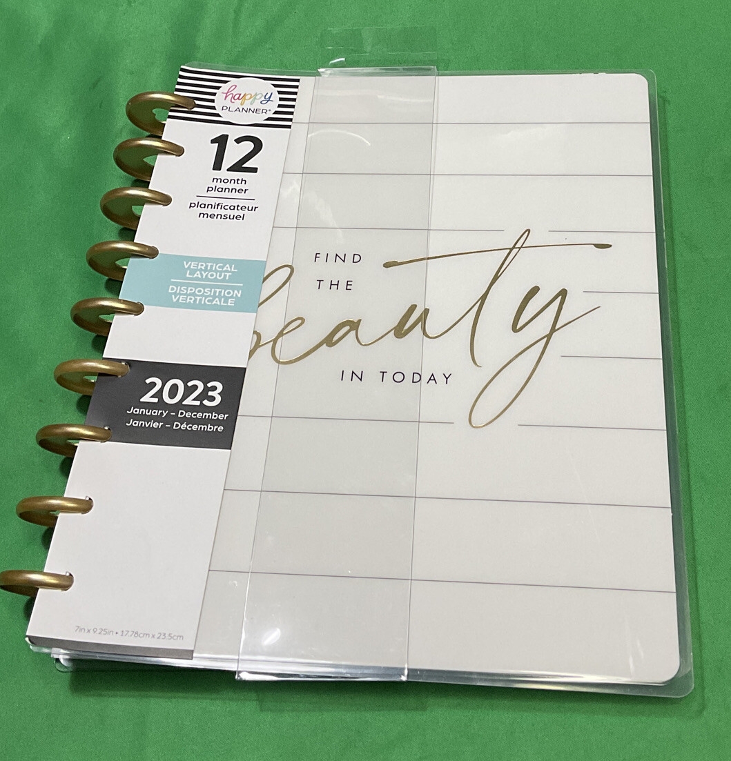 NEW The Happy Planner 2023 GOLD BLACK Happy Planner CLASSIC Vertical Layout EBay