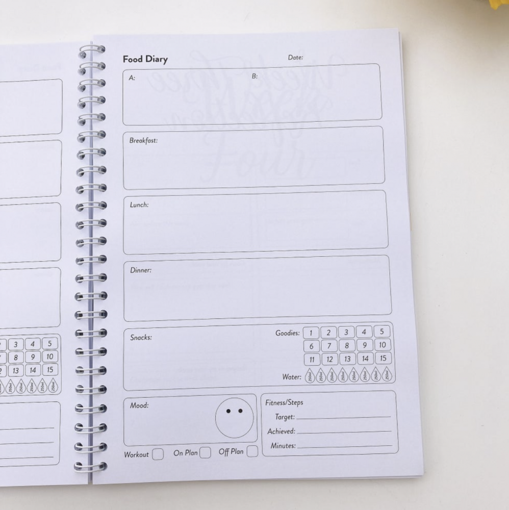 NEW YEAR 12 WEEK SPIRAL FOOD DIARY DEAR SELF THIS IS GOING TO BE YOUR YEAR