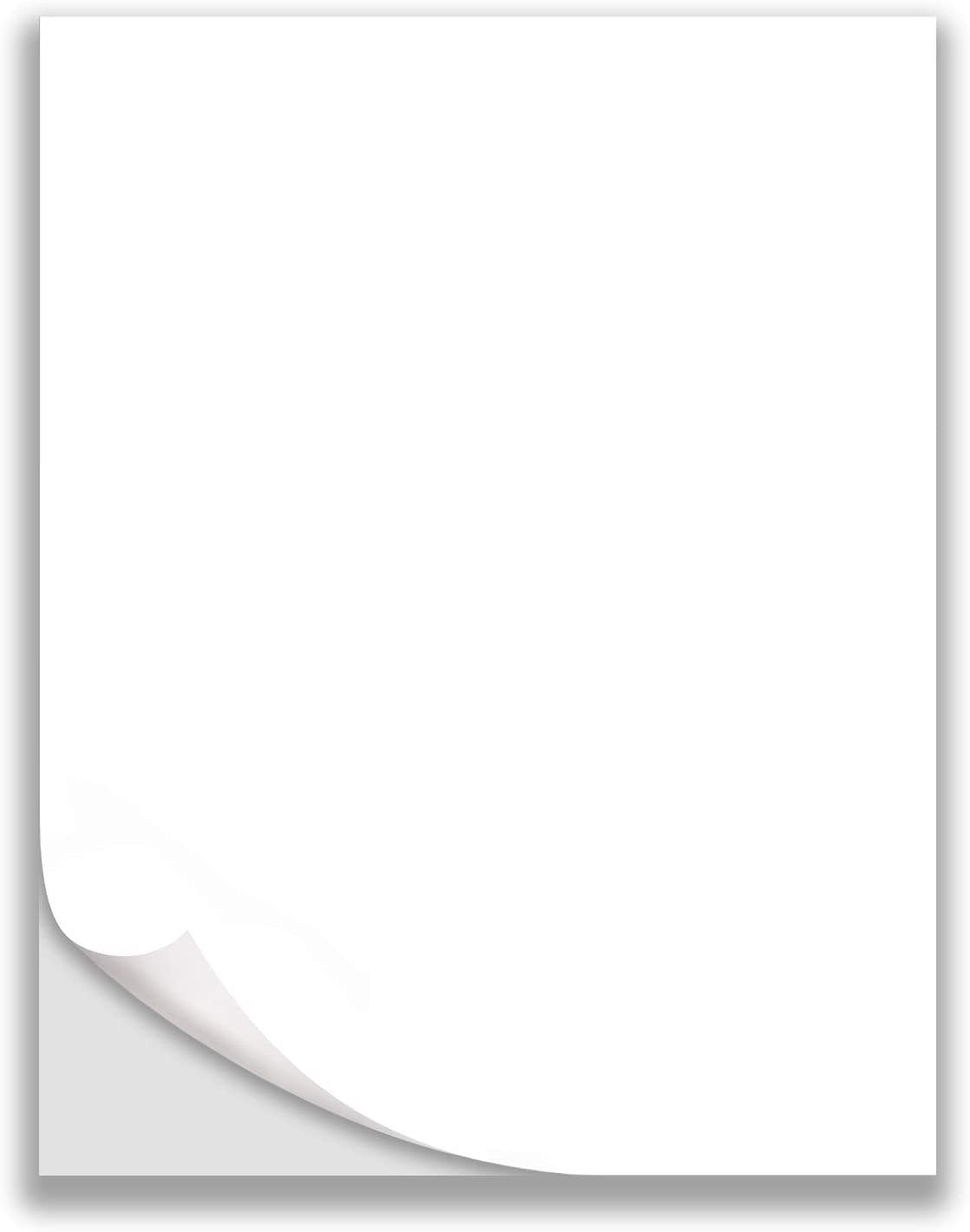 Next Day Labels 8 5 X 11 Printable White Matte Paper For Inkjet Printer Full Sheet Adhesive Sticker 100 Sheets Pack Walmart