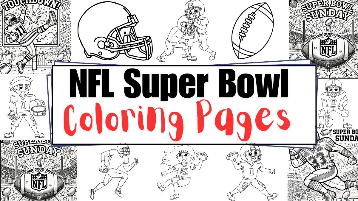 super bowl 2025 coloring pages