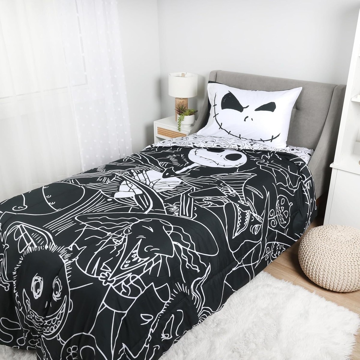 Nightmare Before Christmas Bedding Sheet Set 4 Pcs Twin Bed In Bag Set For Kids EBay