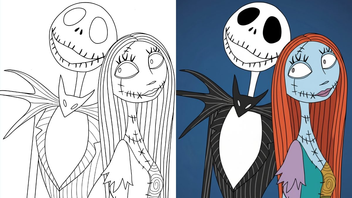 Nightmare Before Christmas Coloring Pages 24 Free Printable PDFs 
