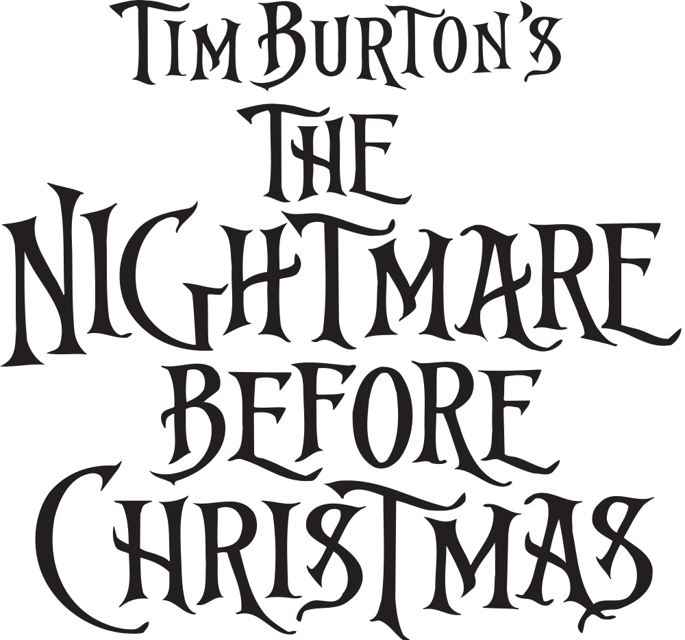Nightmare Before Christmas Font Px The Best Christmas Tim Burton s The Nightmare Before Christmas Logo 1000x934 Png Clipart Download