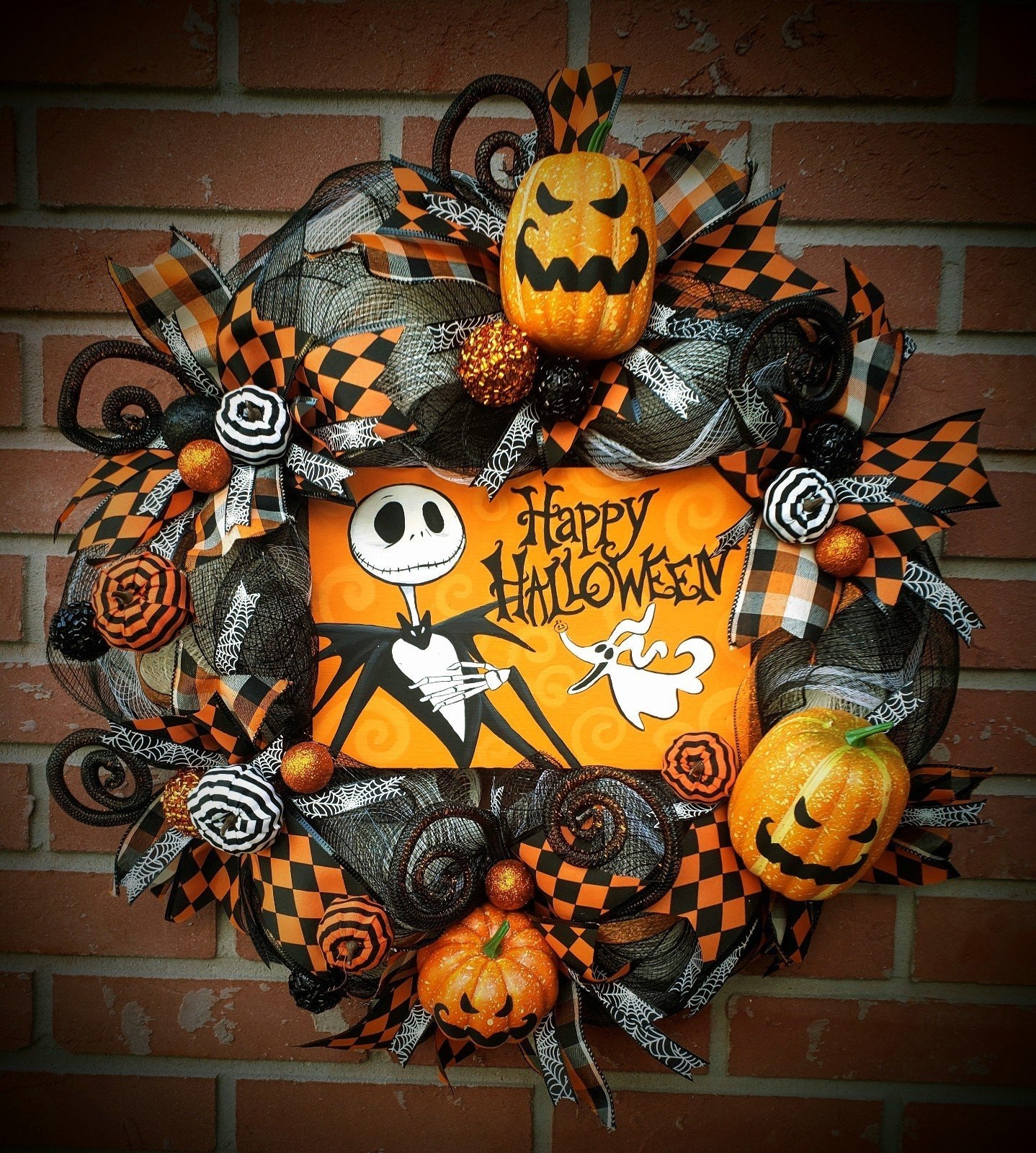 Nightmare Before Christmas Halloween Wreath