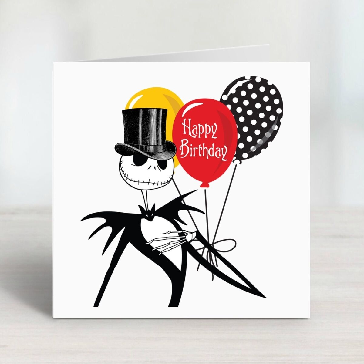 Nightmare Before Christmas Jack Skellington Birthday Card EBay