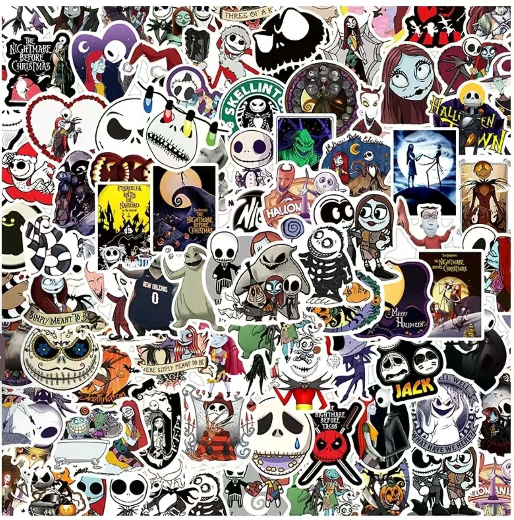 nightmare before christmas stickers
