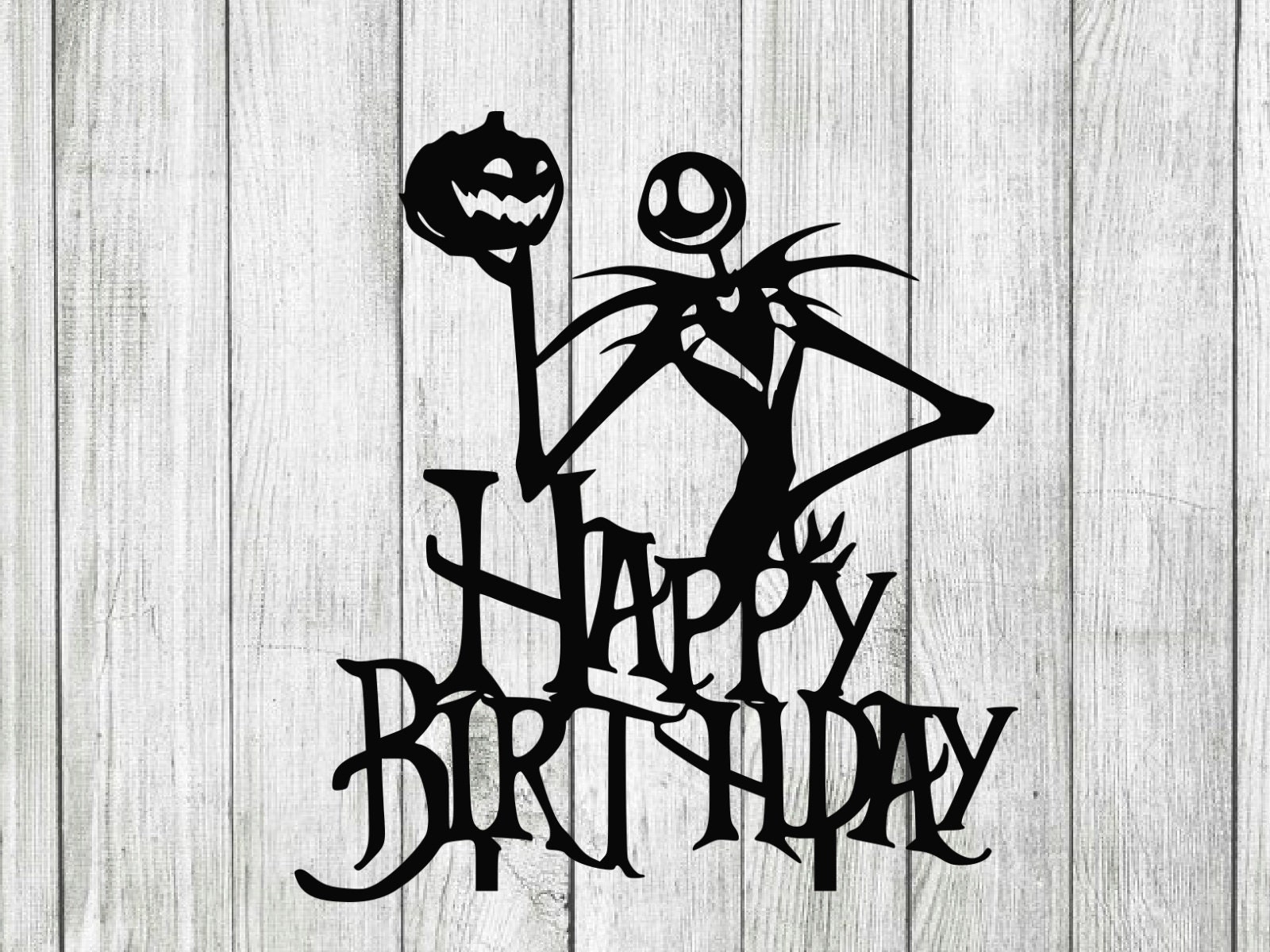Nightmare Before Christmas Svg Jack Skellington Birthday SVG SVG File Eps File Png Cricut Silhouette Etsy