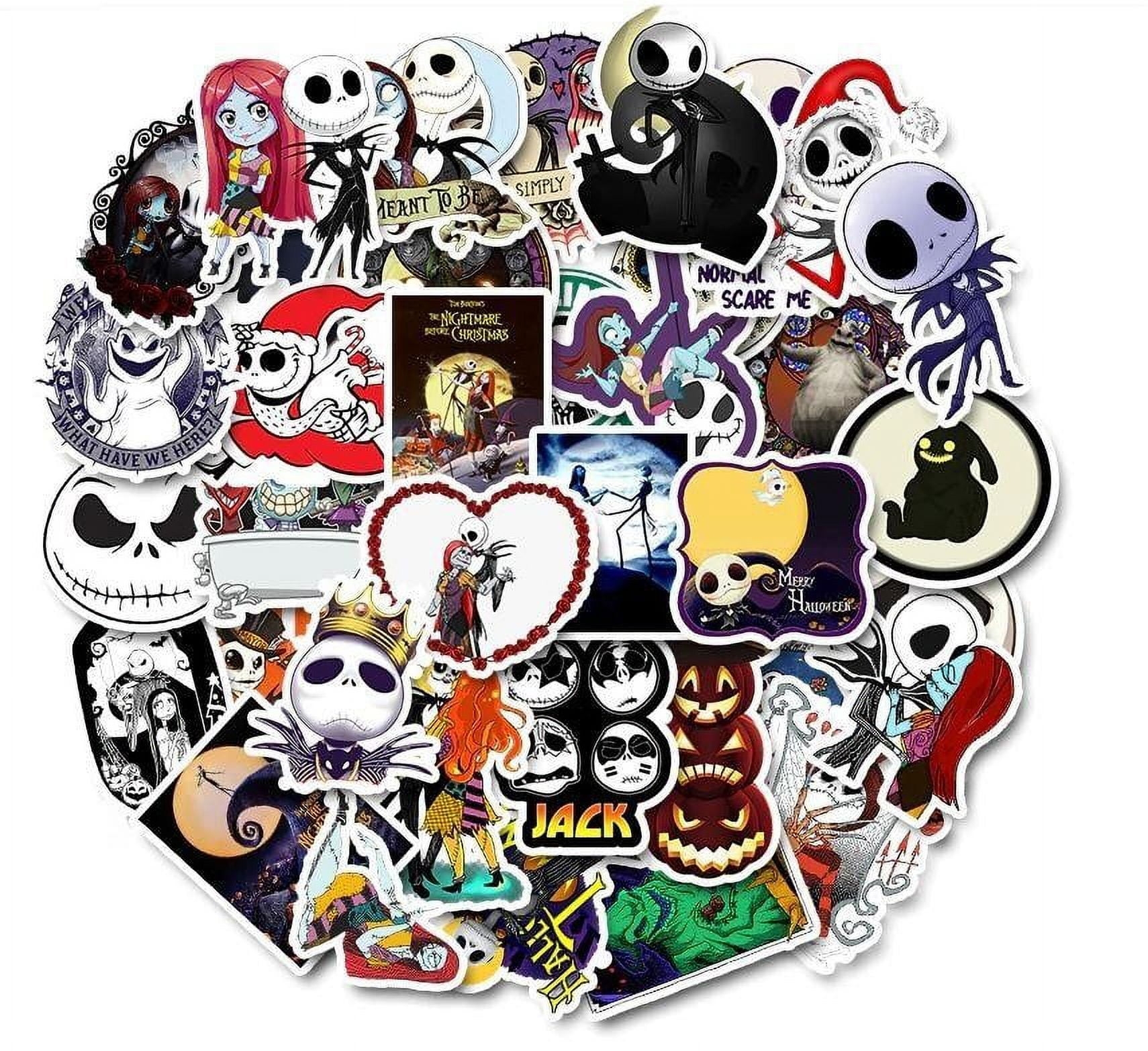 Nightmare Before Christmas Themed Set Of 50 Assorted Stickers Decal Set Walmart
