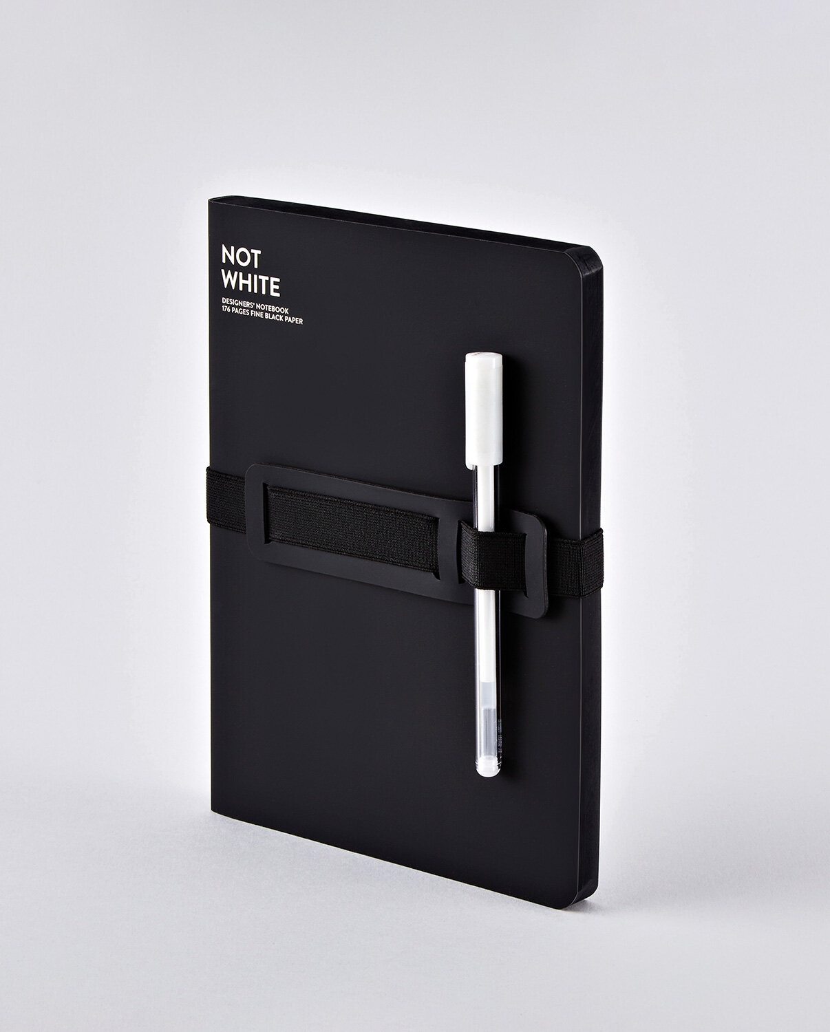 black notebook with black paper