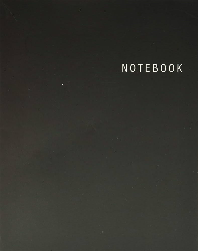 Notebook Unlined Notebook Large 8 5 X 11 Inches 100 Pages Black Cover Notebooks Lila 9781545240960 Amazon Books