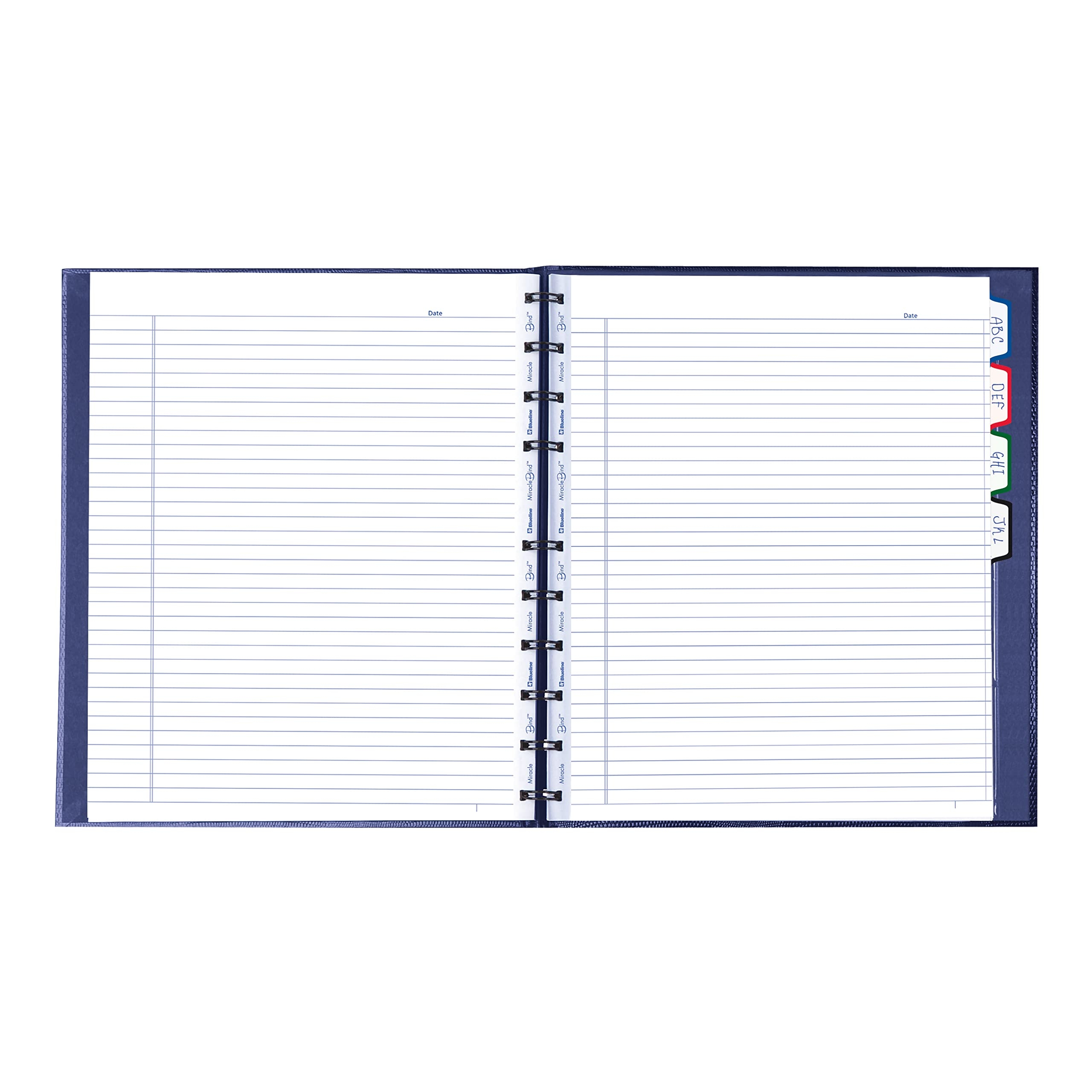 Notebook With Rearrangeable Pages Blueline MiracleBind Notebook Refillable Lizard Like Cover 150 Ruled Pages Cool Grey Refillable Spiral Notebook