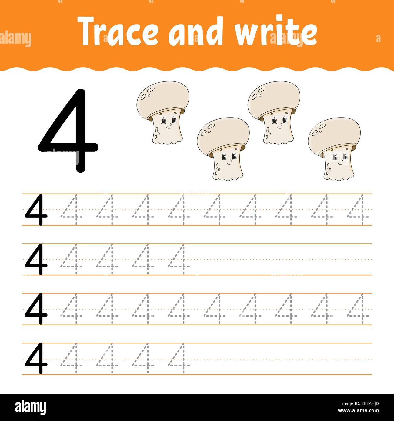 trace and write numbers