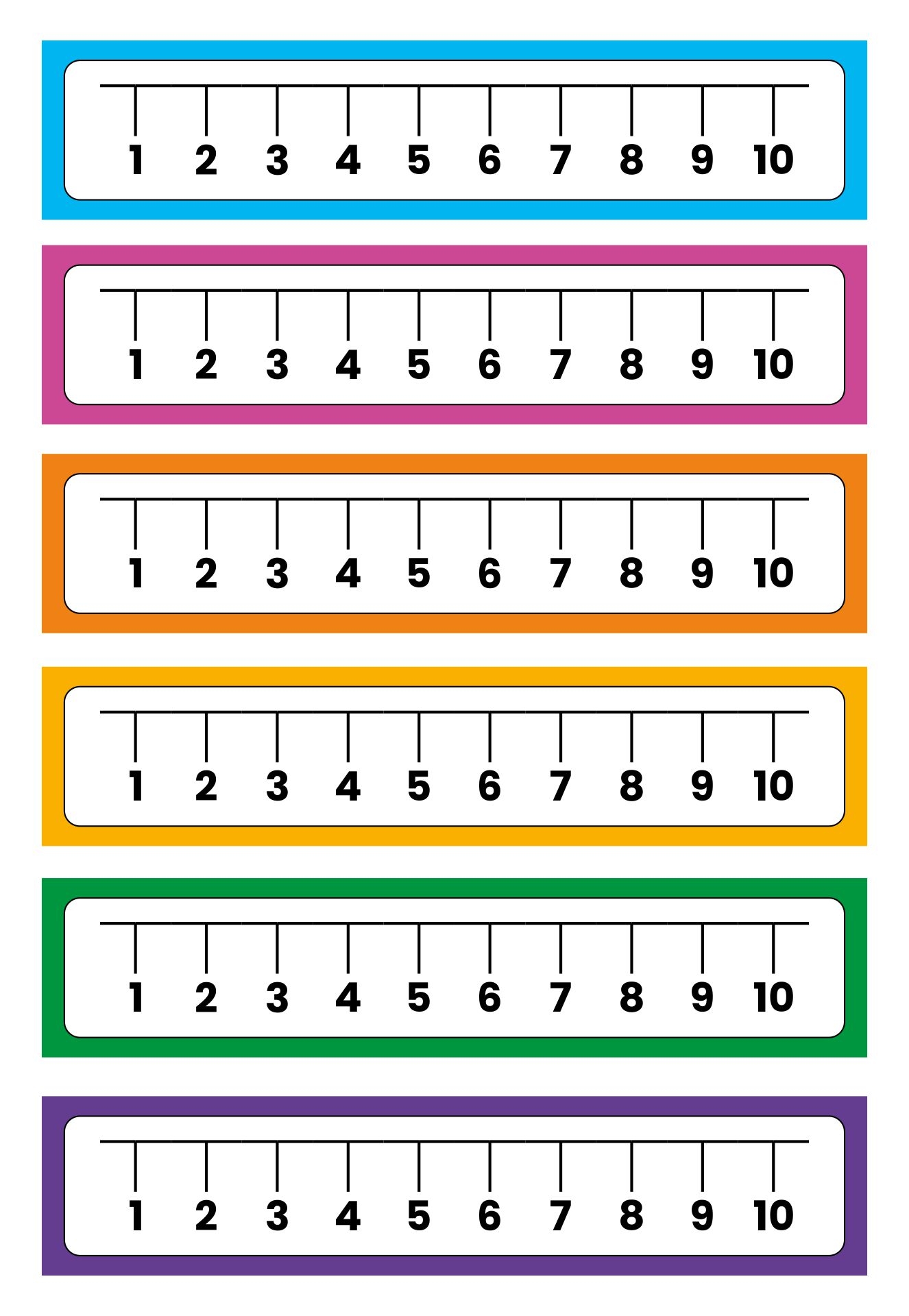 Number Line 1 10 10 Free PDF Printables Printablee