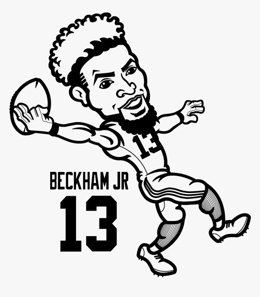 Odell Beckham Jr Coloring Sheets 5 By Michael Odell Beckham Coloring Sheets HD Png Download Kindpng