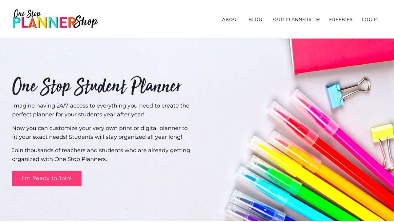 One Stop Student Planner One Stop Planner Shop