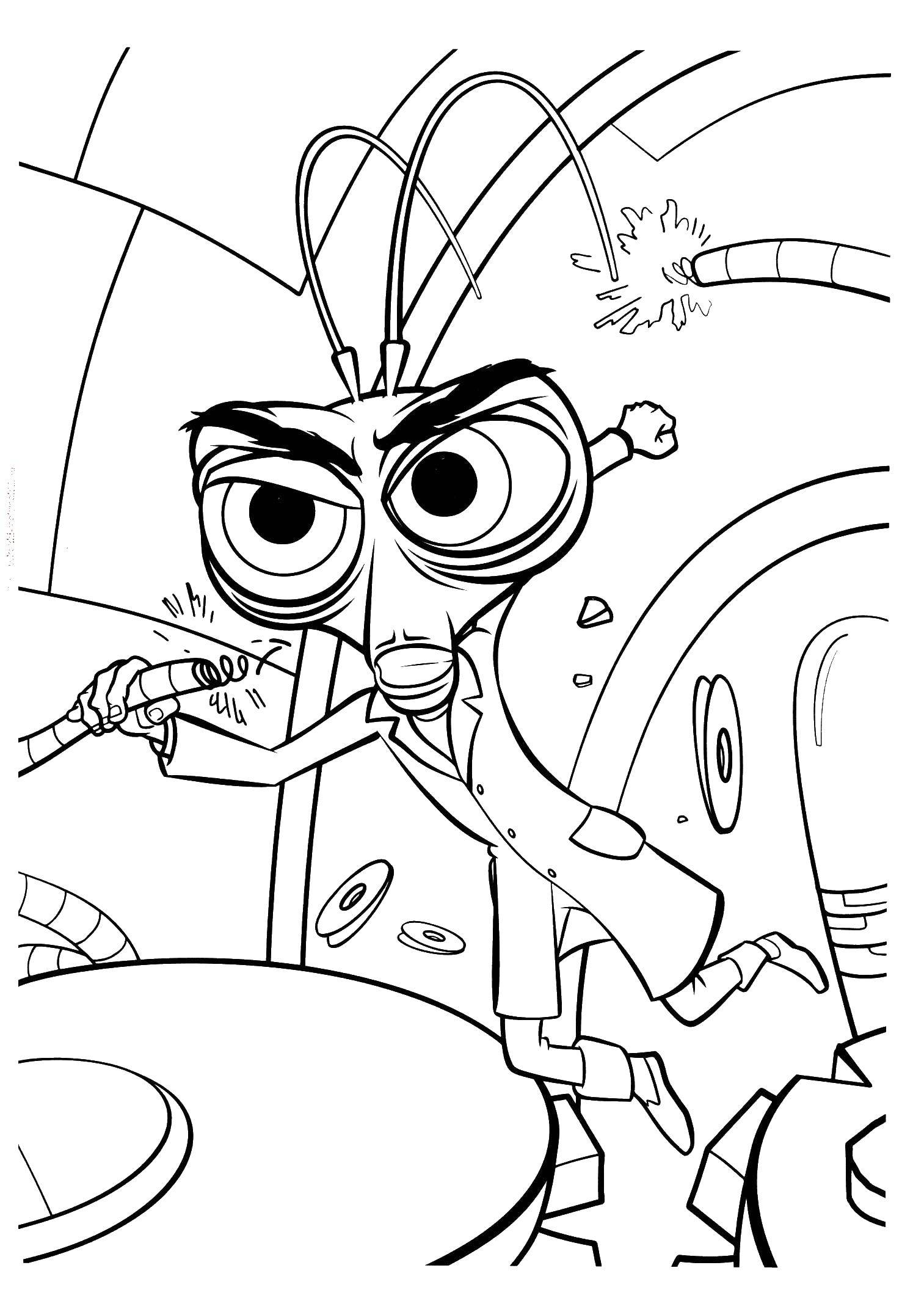 Online Coloring Pages Coloring Monsters Vs Aliens Coloring 