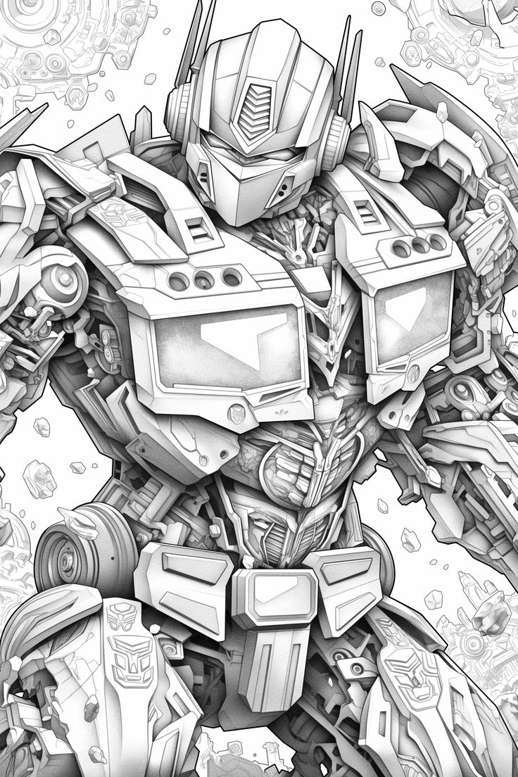 coloring pages transformers optimus prime