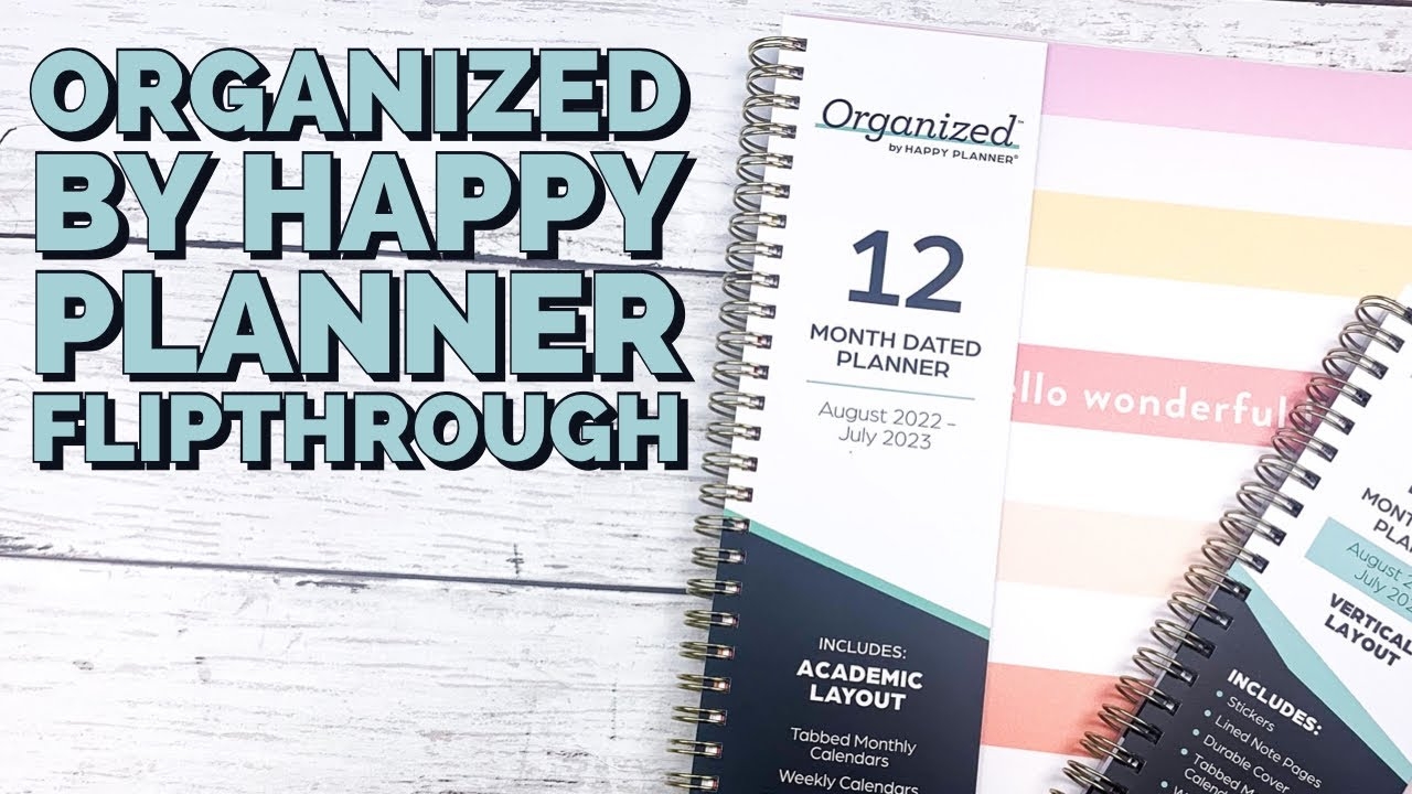 Organized By Happy Planner Flip Throughs YouTube