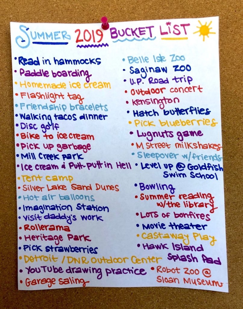 summertime bucket list ideas