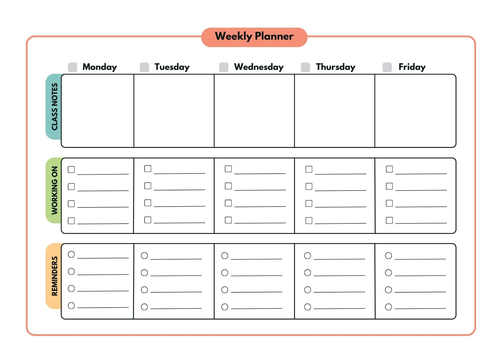 Page 3 Customize 527 Student Planner Templates Online Canva