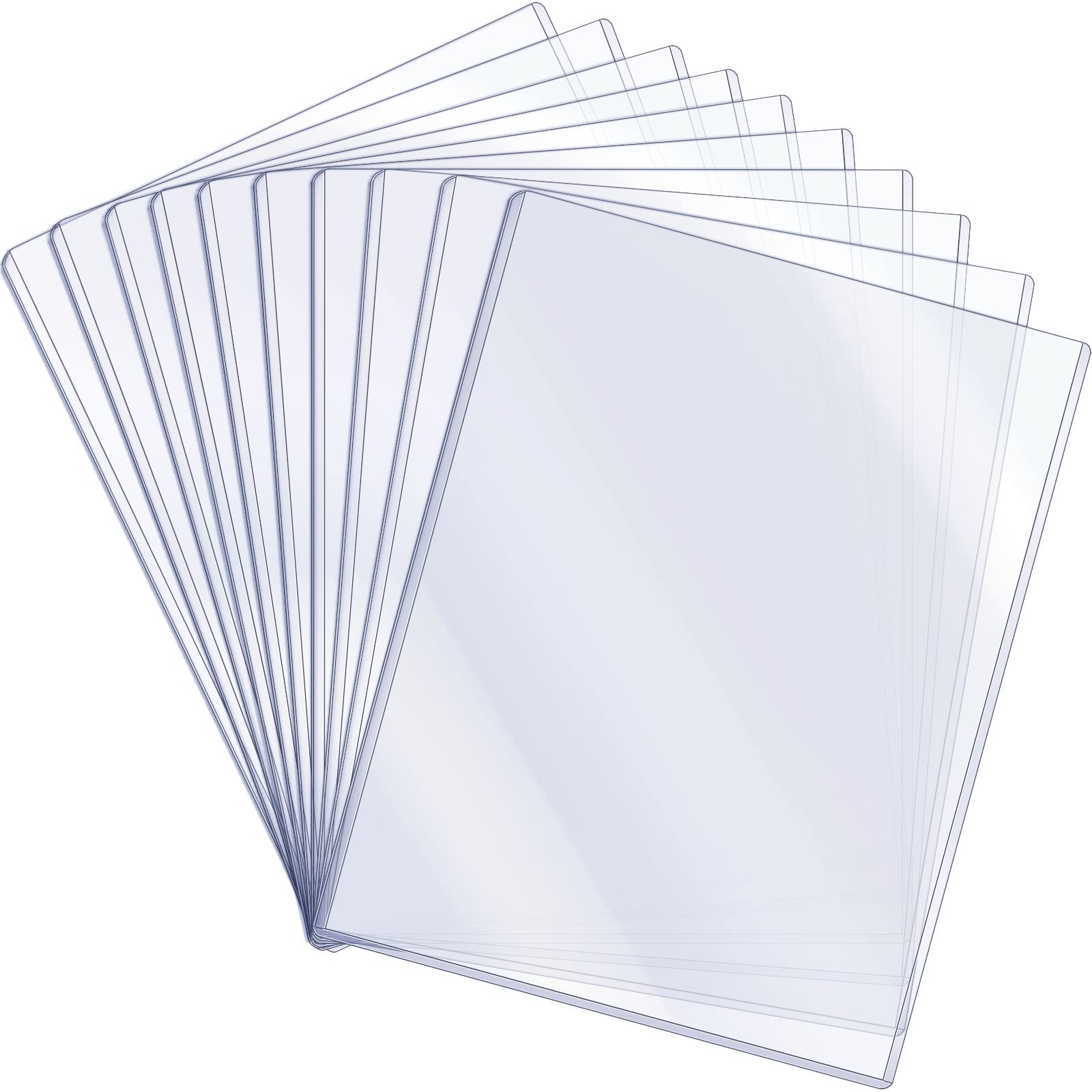 Page Sleeves 24 Pack 8 5x11 Clear Plastic Page Protectors With Black Rim Document Sheet Sleeves For Papers Black Rim Page Sleeves 24 Pack